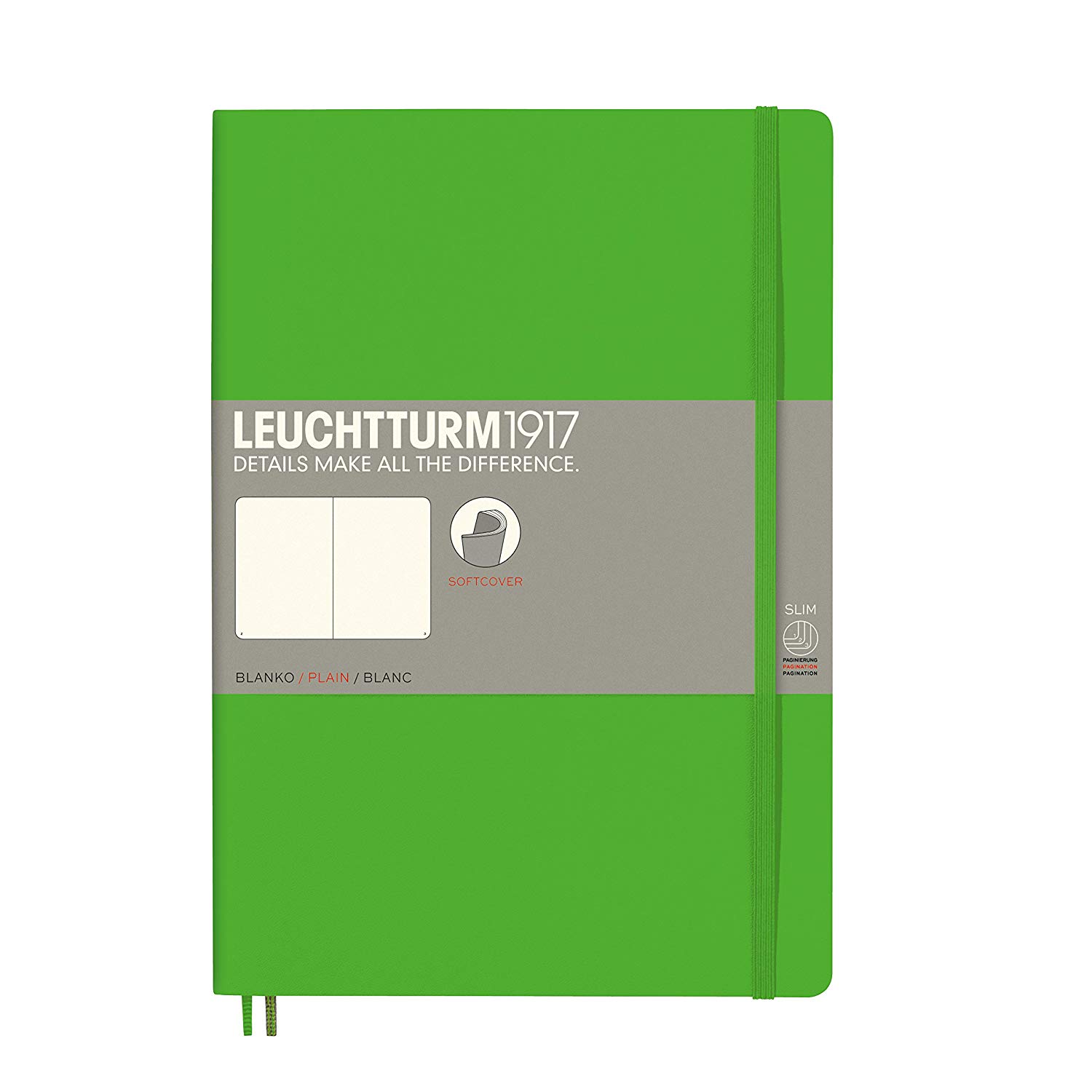 Caiet b5 velin coperta flexibila vernil leuchtturm