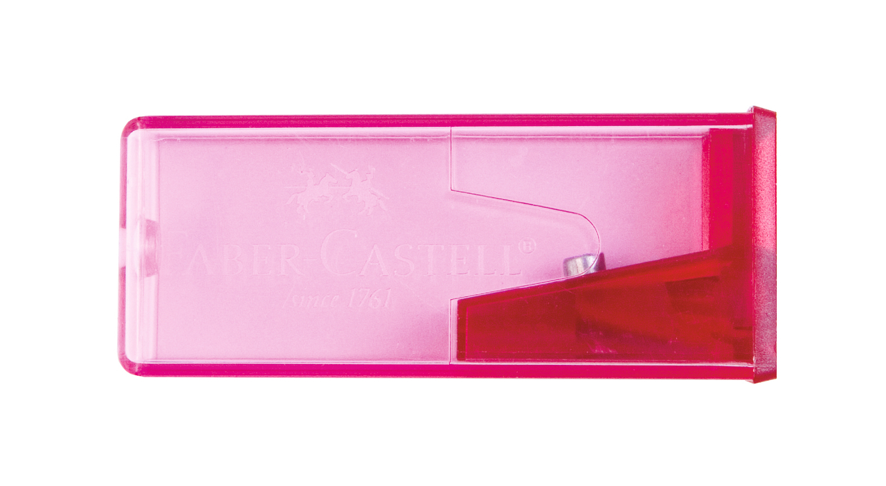Faber-Castell Ascutitoare Plastic Cu Container Culori Fluorescente Faber-caste
