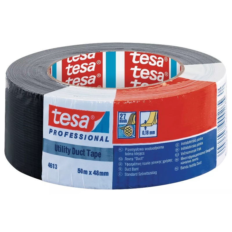 Ambalare și etichetareBenzi adezive și accesorii - Banda adeziva duct tape neagra 50m*48mm