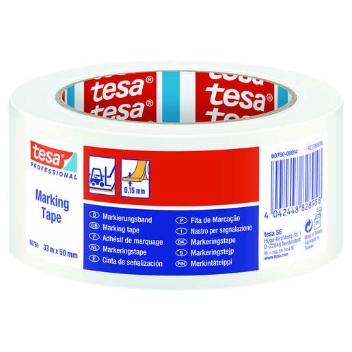 Ambalare și etichetareBenzi adezive și accesorii - Banda adeziva marcare alba 33m 50mm tesa