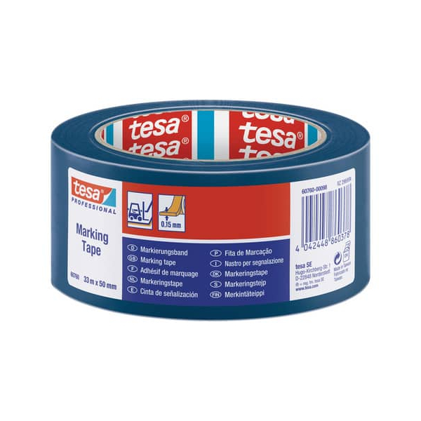 Ambalare și etichetareBenzi adezive și accesorii - Banda adeziva marcare albastra 33m 50mm tesa