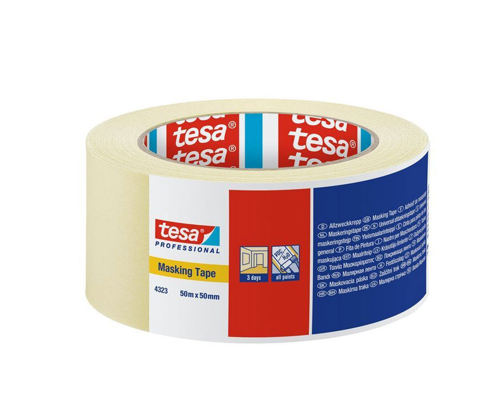 Ambalare și etichetareBenzi adezive și accesorii - Banda adeziva mascare hartie 50m*50mm tesa