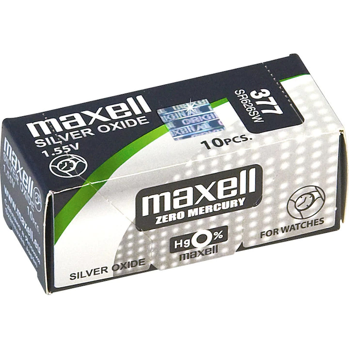 Baterii 377 ag4 sr626sw 1.5v blister maxell [1]