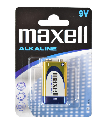 Baterii 9v alcaline maxell