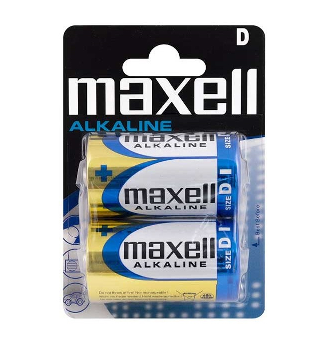 Baterii r20(d) alcaline 2buc/set maxell