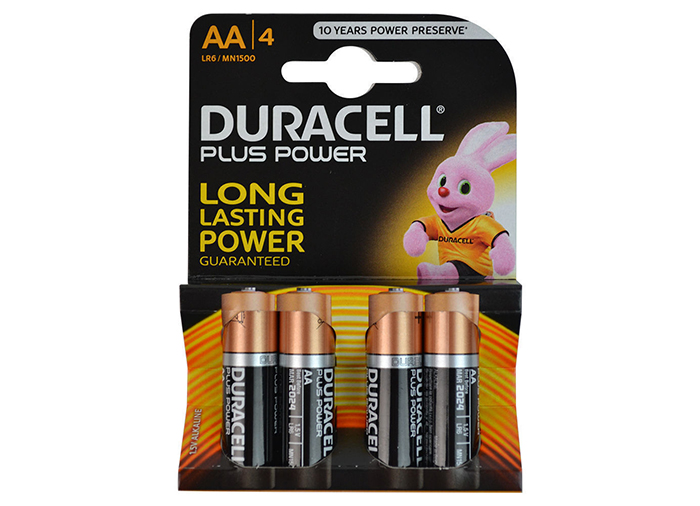 Baterii r6(aa) alcaline duracell 4 bucati/blister