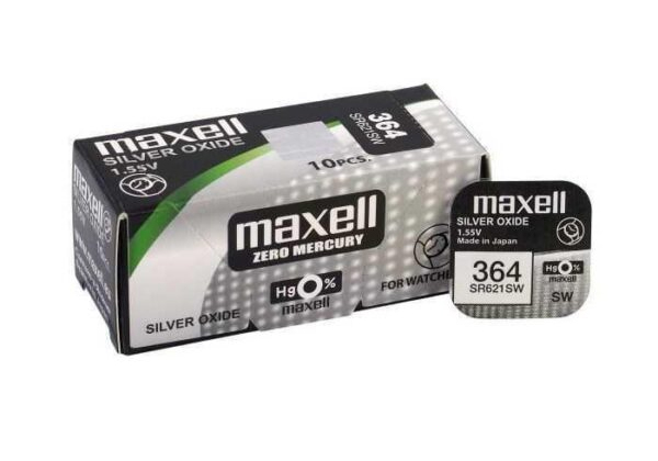 Baterii v364 ag1 sr621sw 1.55v blister maxell [1]