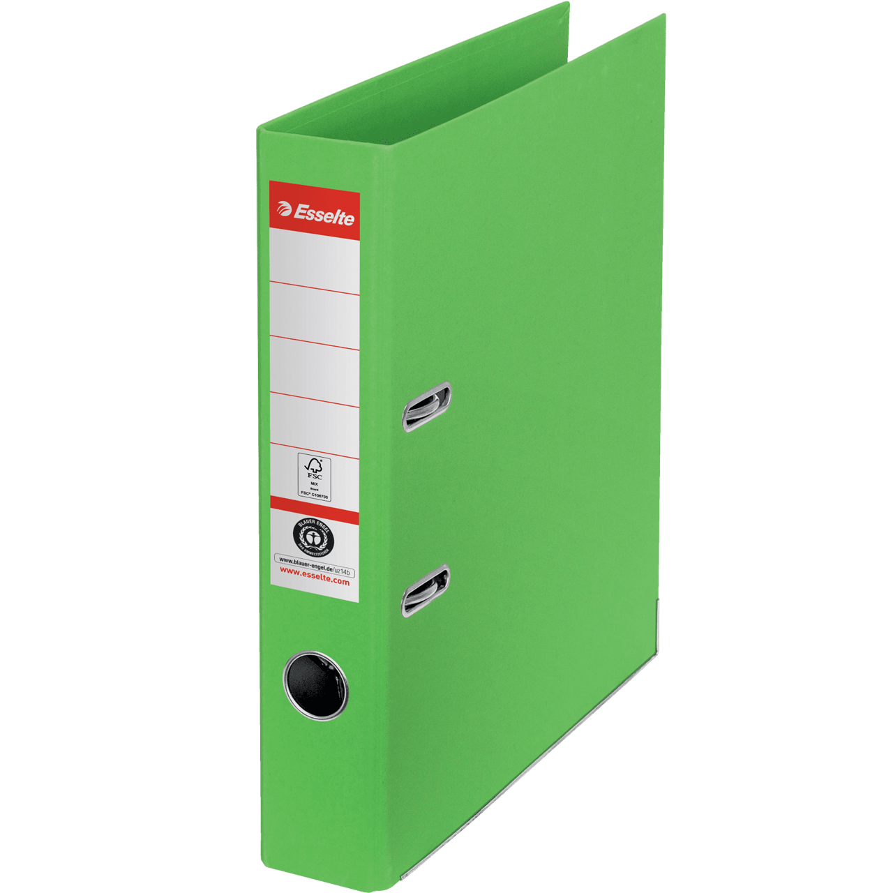 Biblioraft Carton Reciclat 5CM Verde NR1 Power Fsc Esselte