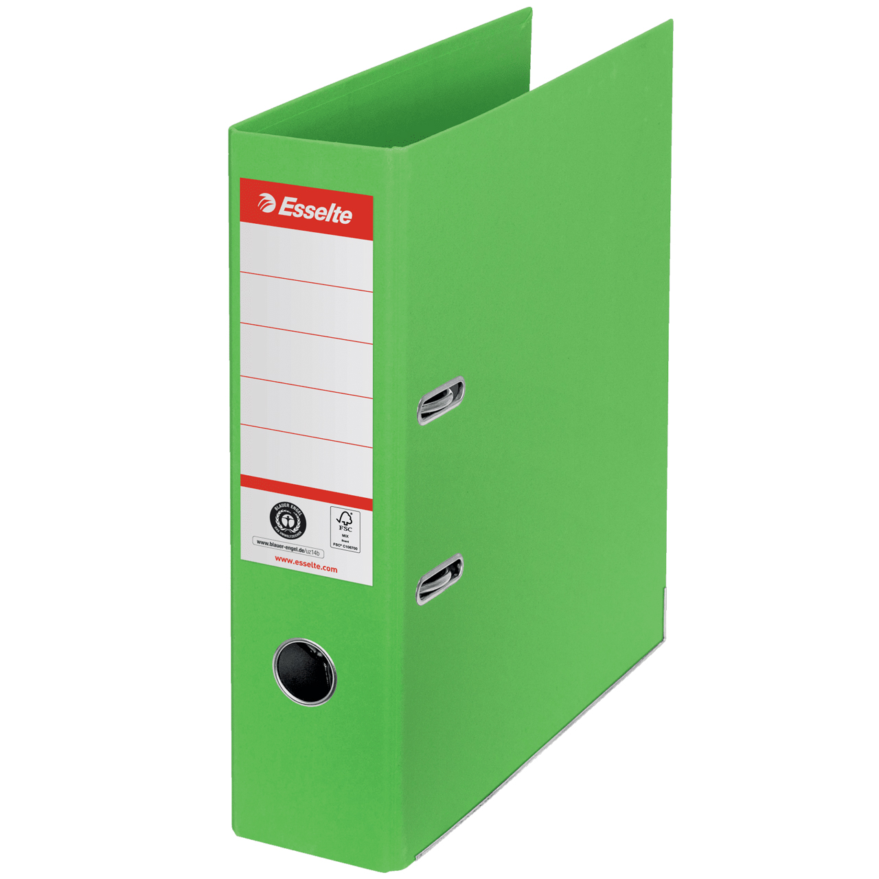 Biblioraft Carton Reciclat 7.5CM Verde NR1 Power Fsc Esselte