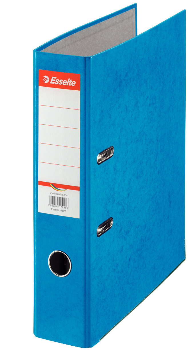 Biblioraft Marmorat 7.5 Cm Albastru Rainbow Esselte