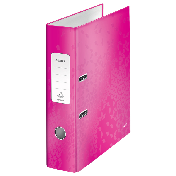Biblioraft Plastifiat 8CM Roz Metalizat Wow Leitz