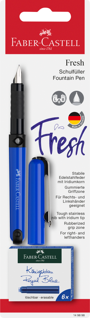 Blister stilou scolar vario + 6 cartuse faber-castell [1]