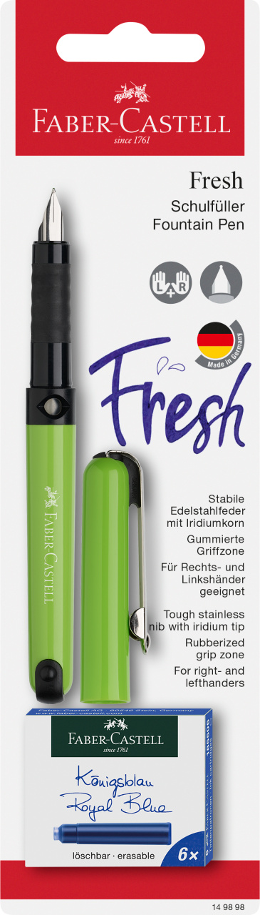 Rechizite Școlare - Blister stilou scolar vario + 6 cartuse faber-castell