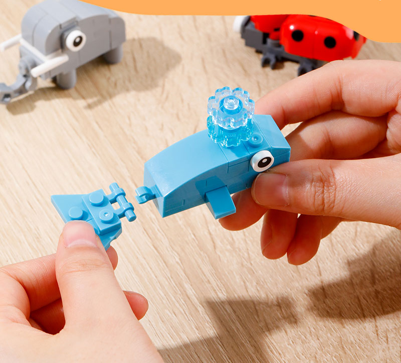 Blocuri constructii tip lego model animale asortate deli [3]