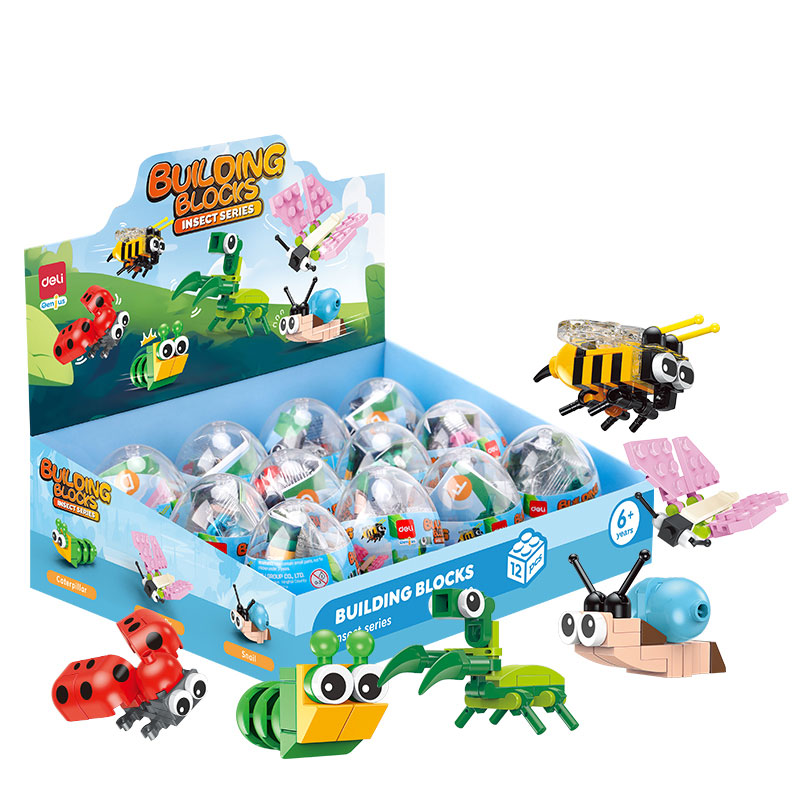 Blocuri constructii tip lego model insecte asortate deli