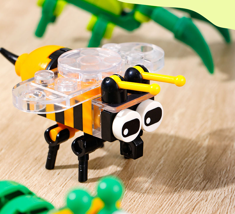 Blocuri constructii tip lego model insecte asortate deli [2]