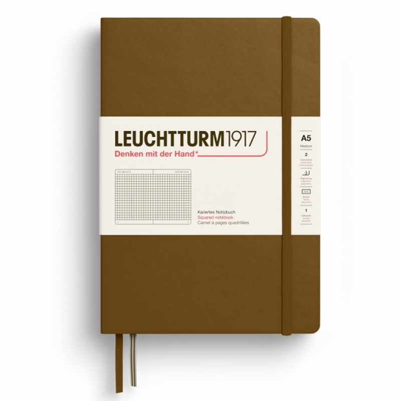 Caiet A5 Aritmetica Coperta Rigida Maro Scortisoara Leuchtturm
