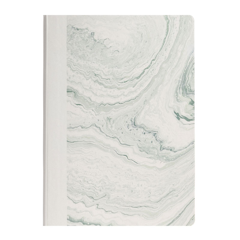 Caiet Birou A5 96 File 80G Dictando Coperta Imitatie Piele Natural Fluids Verde Nusign Deli