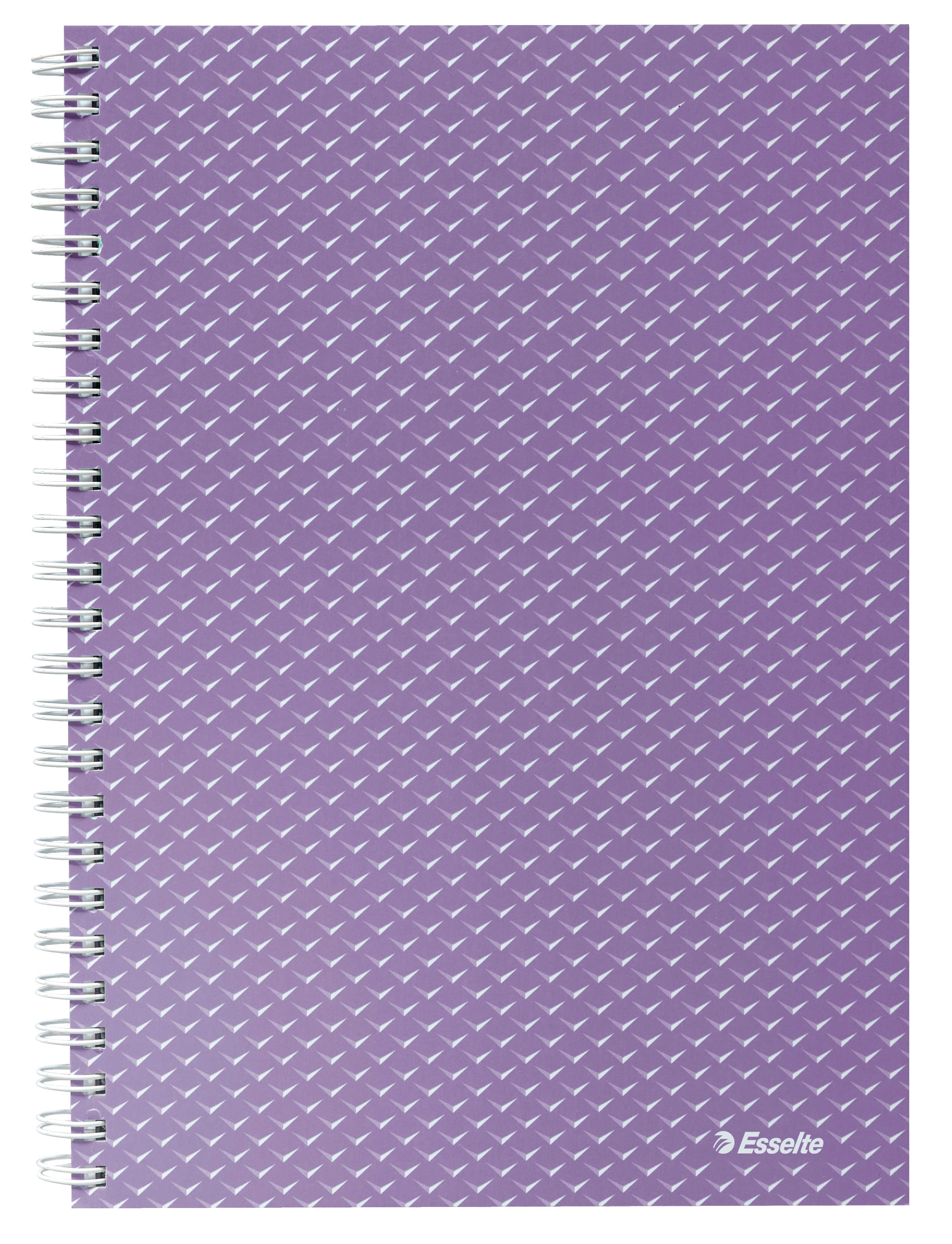 Esselte Caiet Birou Spira A5 80 File Aritmetica Lavanda Coperta Carton Colour'breeze Leitz