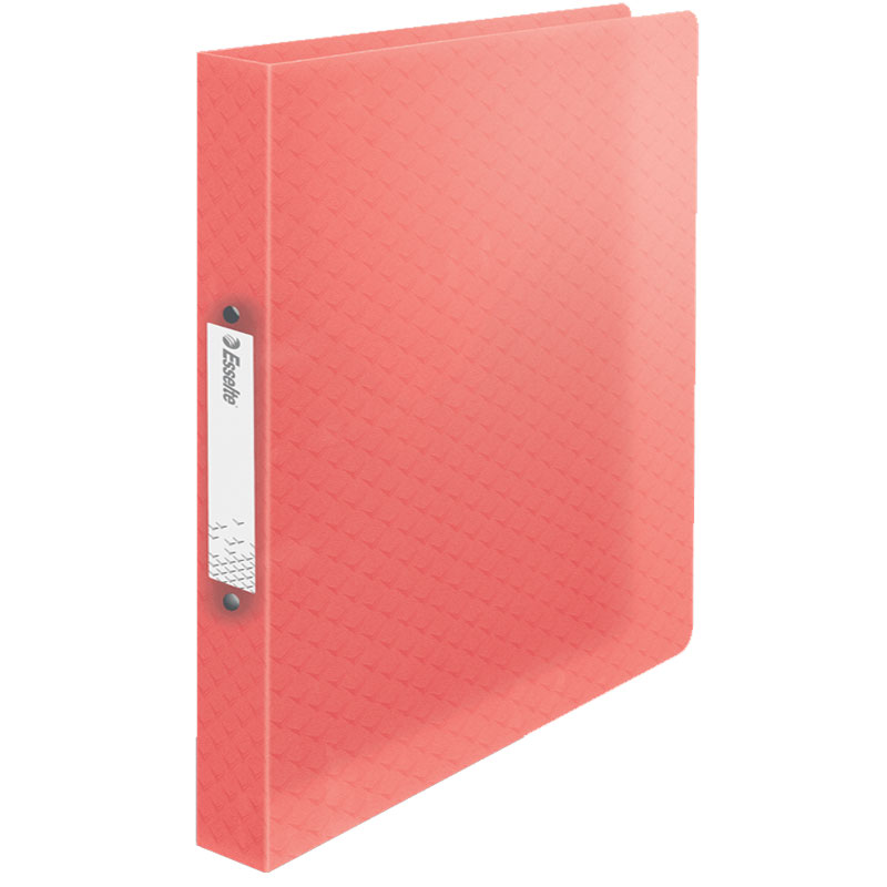 Caiet Mecanic A4 2 Inele 25MM/32MM Coperta Flexibila Corai Colour'breeze Esselte