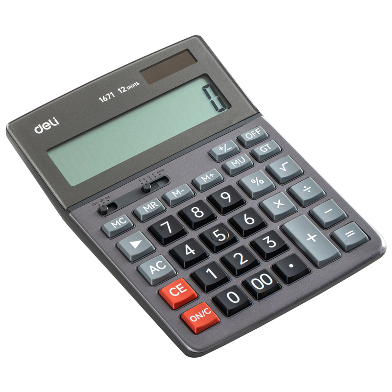 Calculatoare - Calculator de birou DELI 1671, 12 cifre