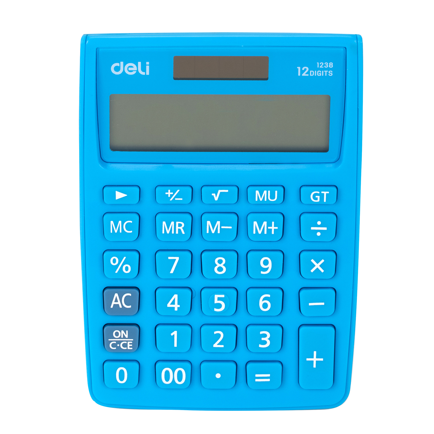 Calculator Birou 12DIG Alb-albastru 1238 Deli