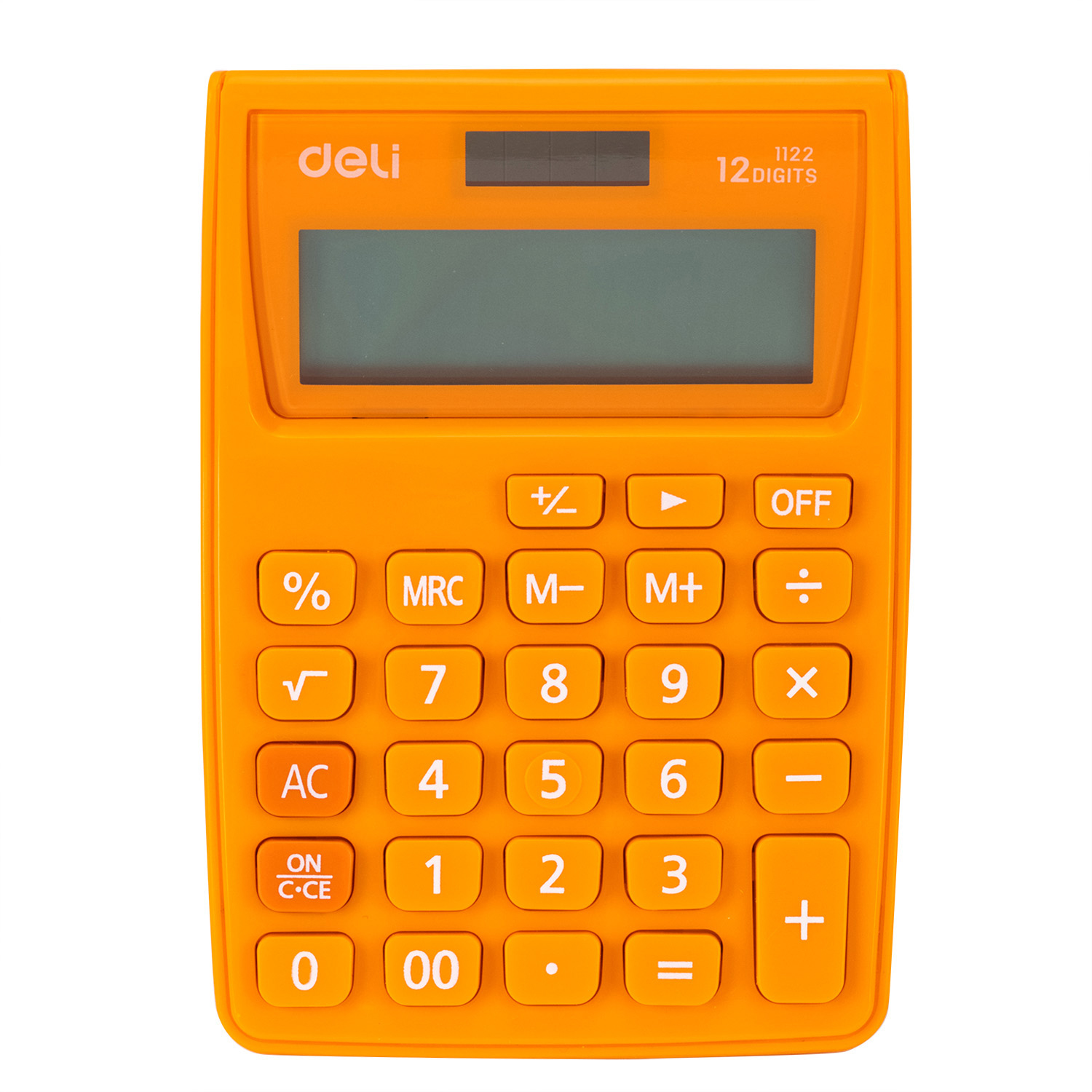 Calculator Buzunar 12DIG Alb-portocaliu 1122 Deli