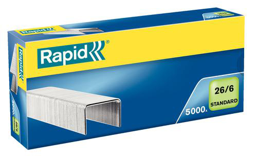 Capse 26/6 20 Coli 5000/Cut Standard Rapid