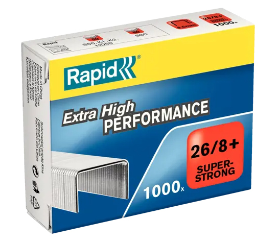 Capse 26/8 50 Coli 1000/Cut Superstrong Rapid