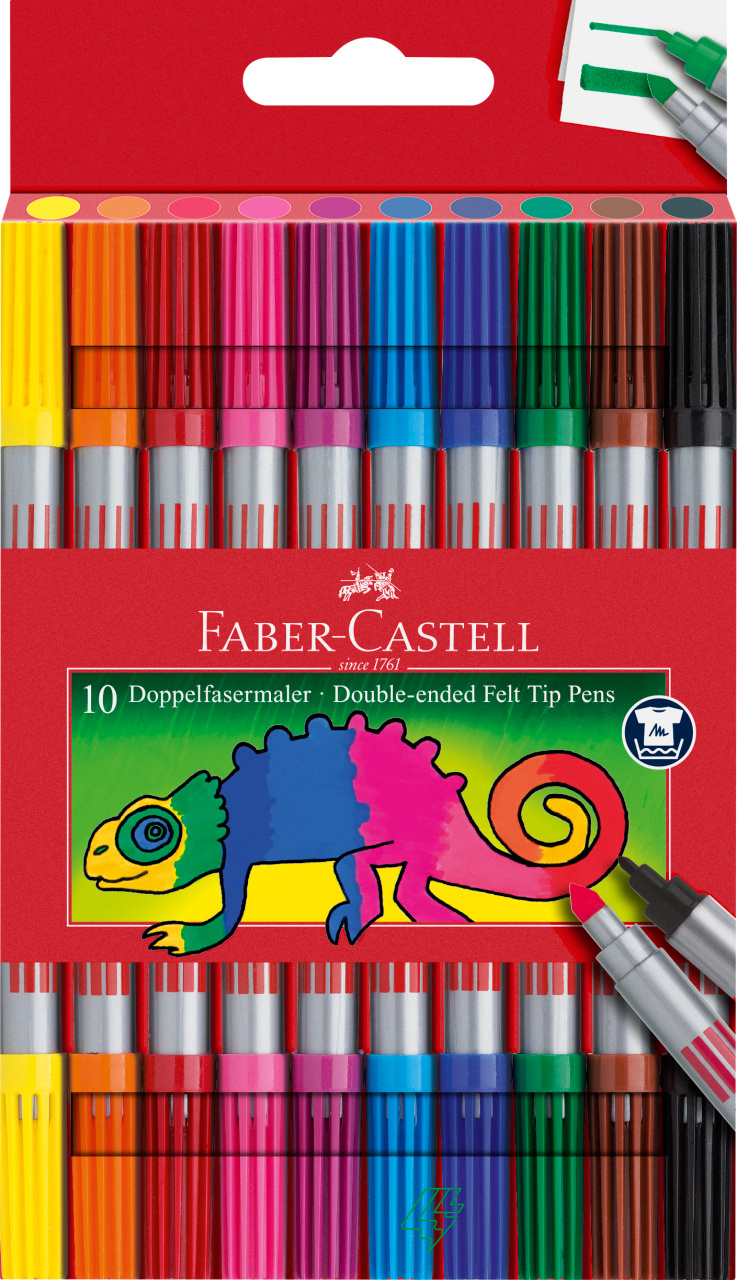 Carioca 10 Culori 2 Capete Faber-castell