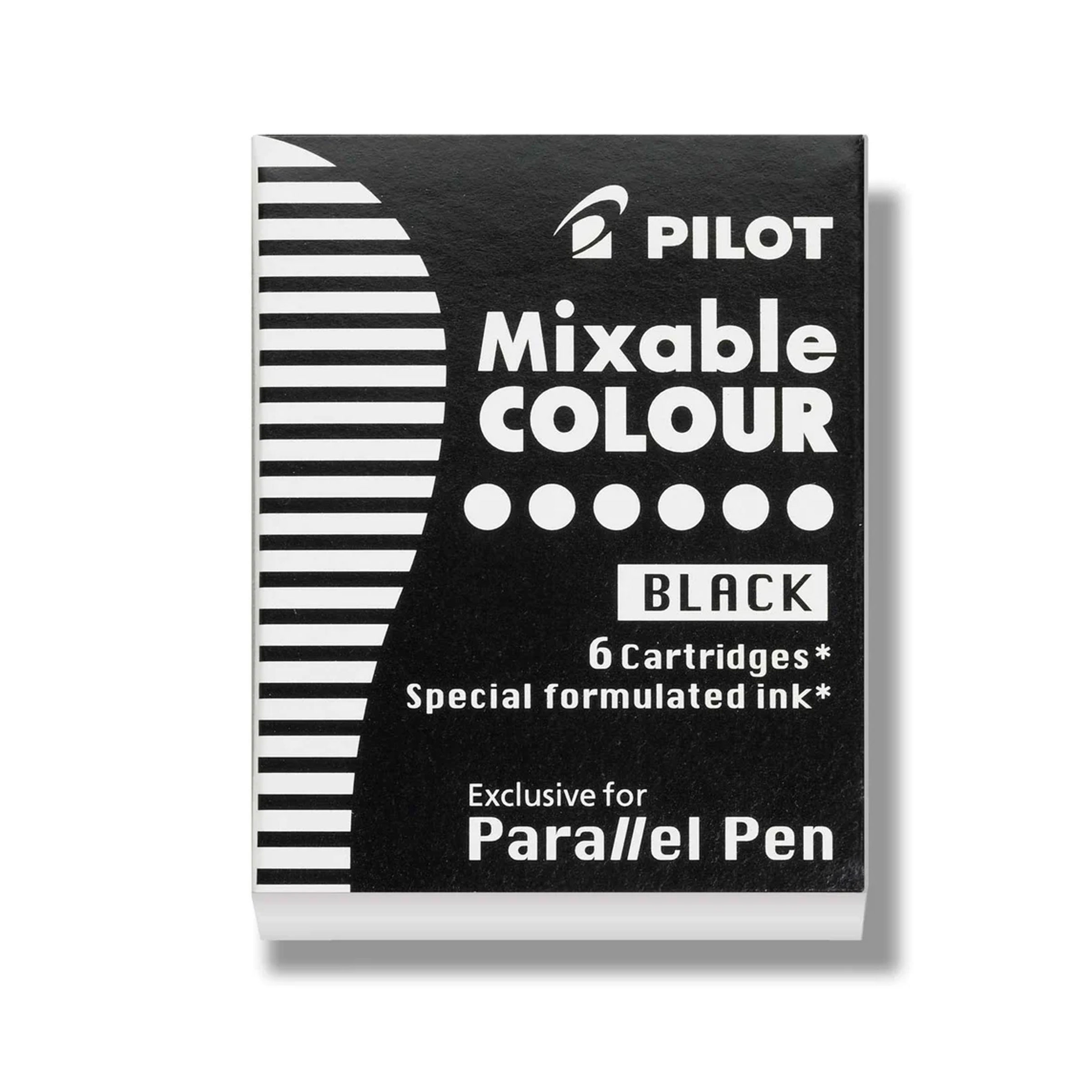 Cartuse Cerneala 6/Set Parallel Pen Neagra Pilot