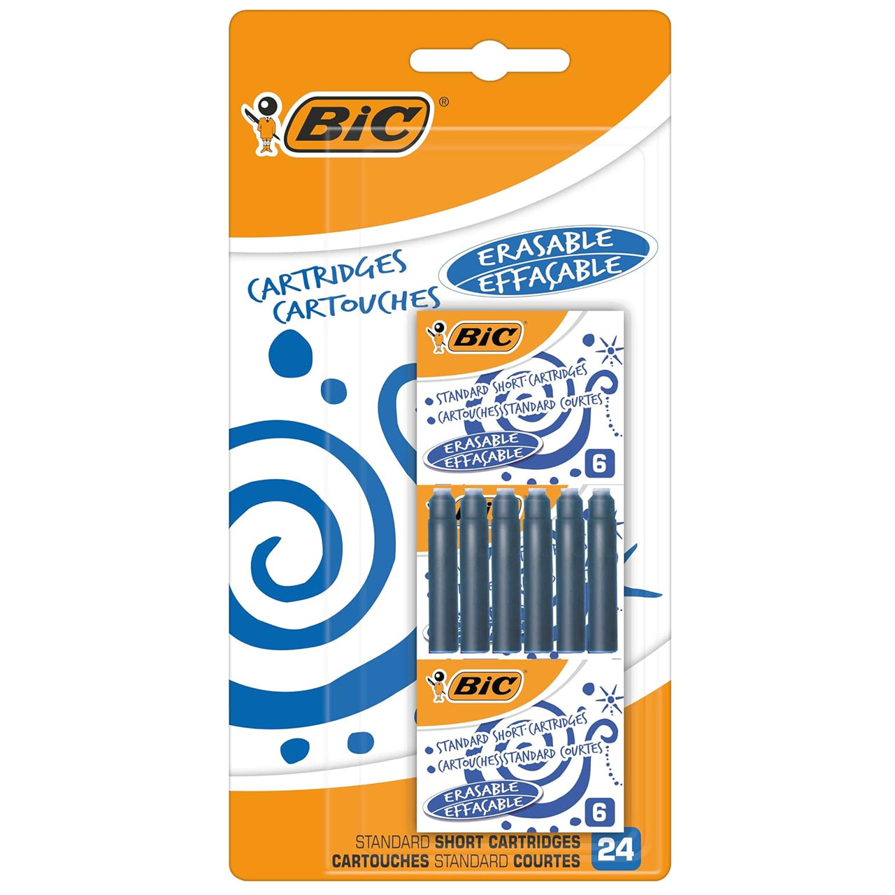 Cartuse Cerneala Albastra 24/Blister Bic