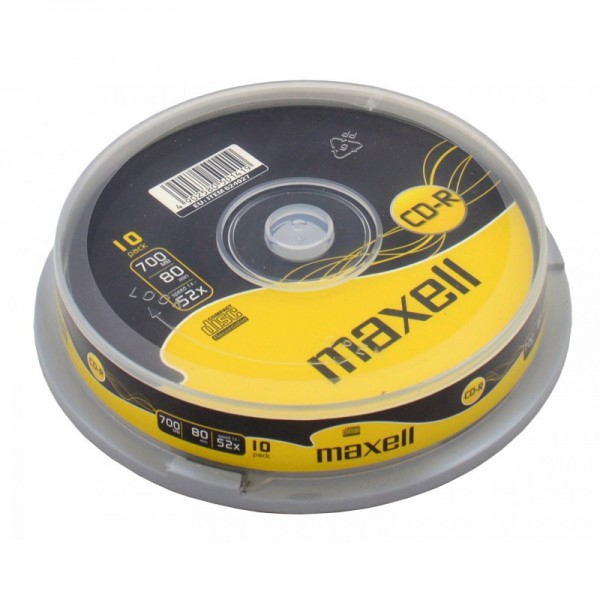 Cd-r 10/Set 700 MB 52X Cake BOX Maxell