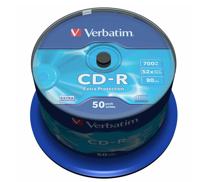 Cd-r 50/Set Verbatim 700 MB 52X Extra Protection 43351