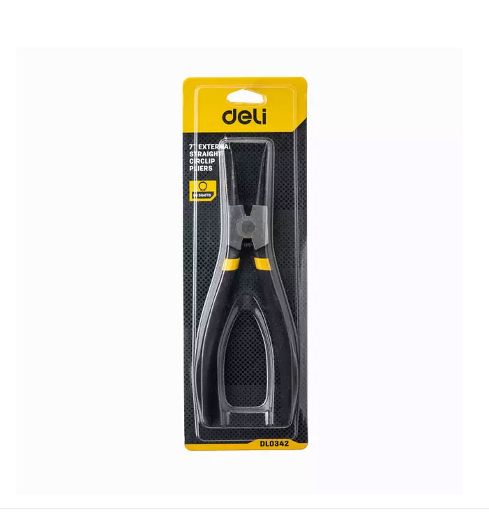 Cleste Cu Varf Subtire Pt Precizie 7 Inch Negru DL0342 Deli