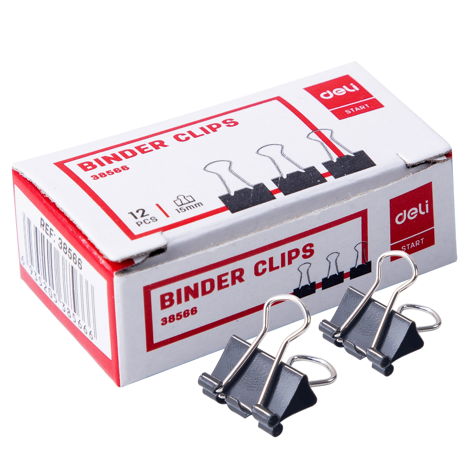 Clips Hartie 15MM 12 Buc/Cut. Carton Deli