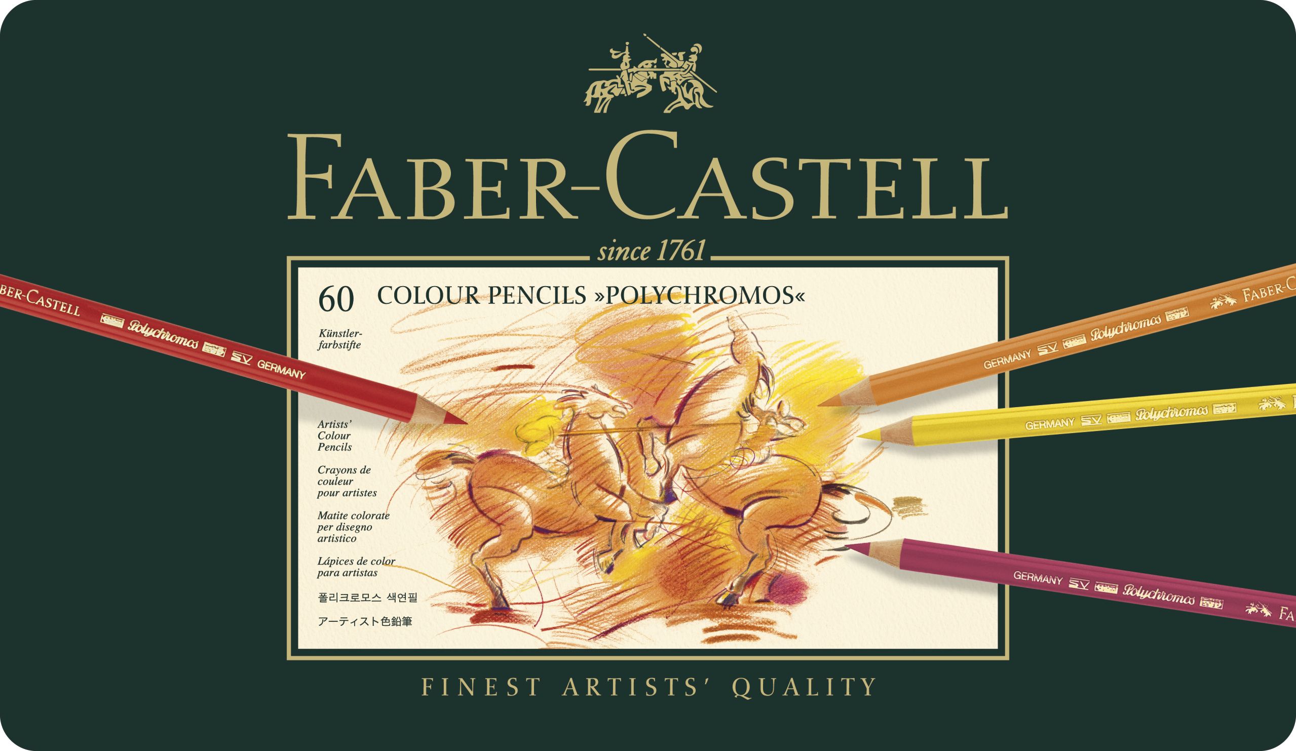 Creioane Colorate 60 Culori Polychromos Faber-castell