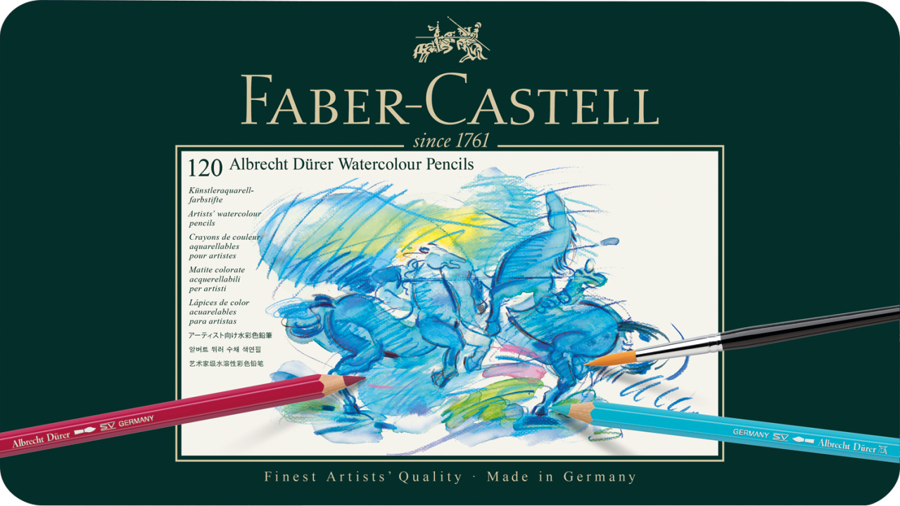 Creioane Colorate Acuarela 120 Buc A. Durer Faber-castell