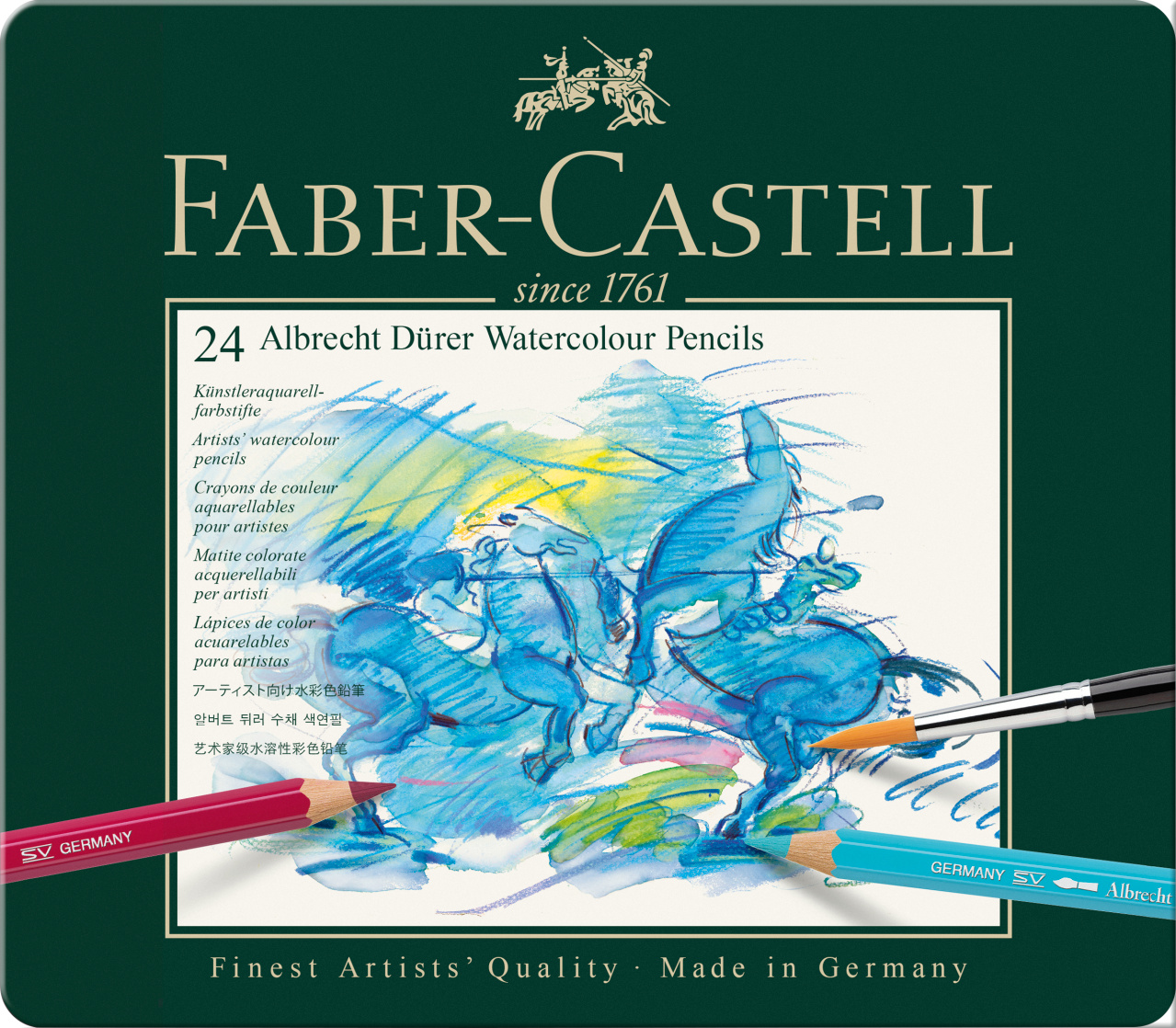 Creioane Colorate Acuarela 24 Culori A. Durer Faber-castell