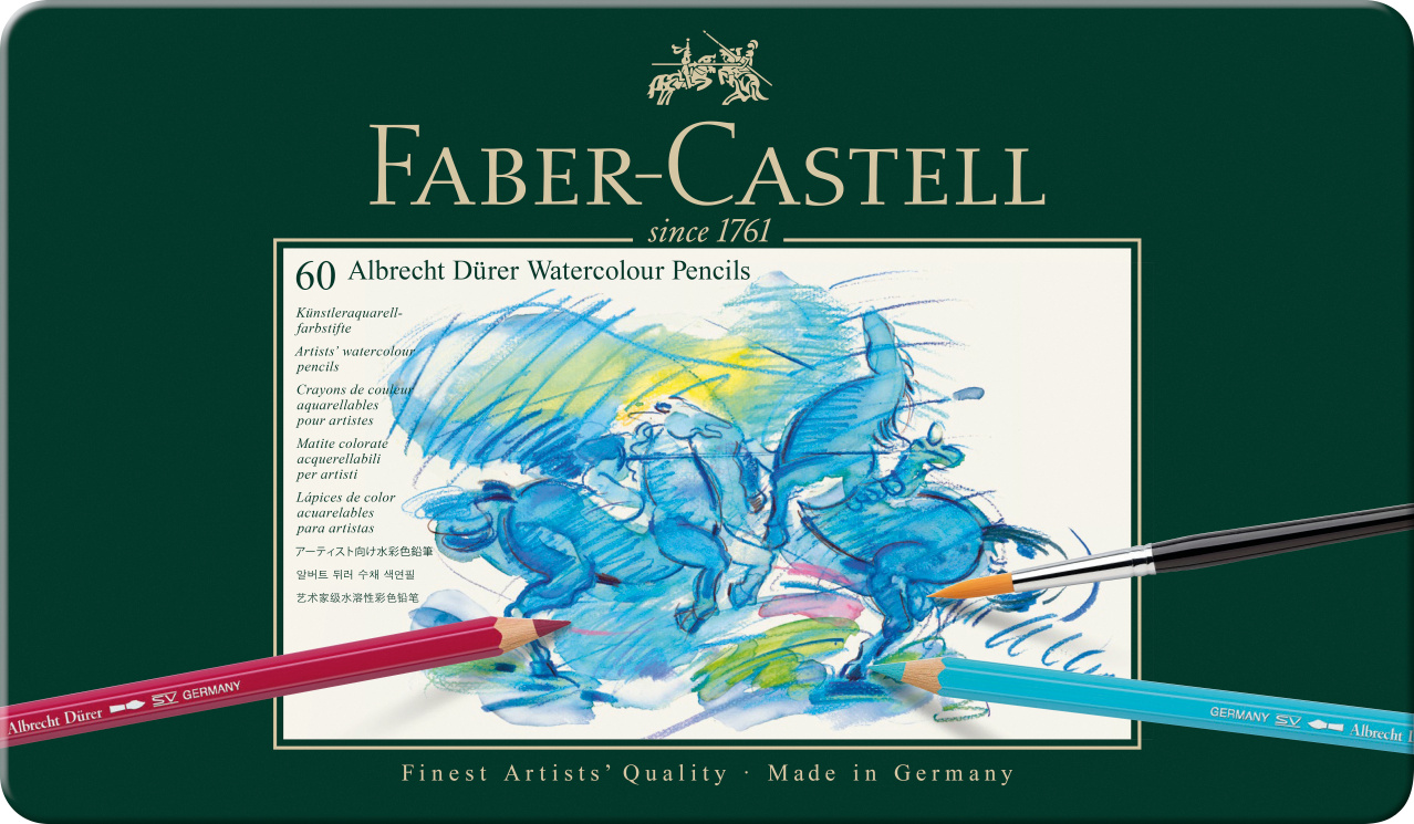 Creioane Colorate Acuarela 60 Culori Albrecht Durer Faber-castell