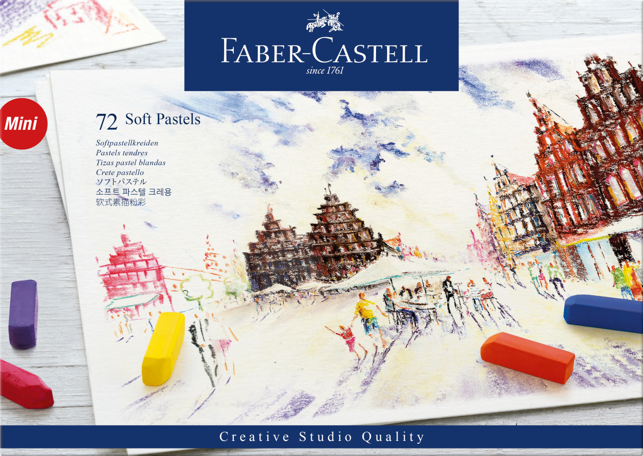 Creioane Pastel Soft Mini 72 Culori Faber-castell
