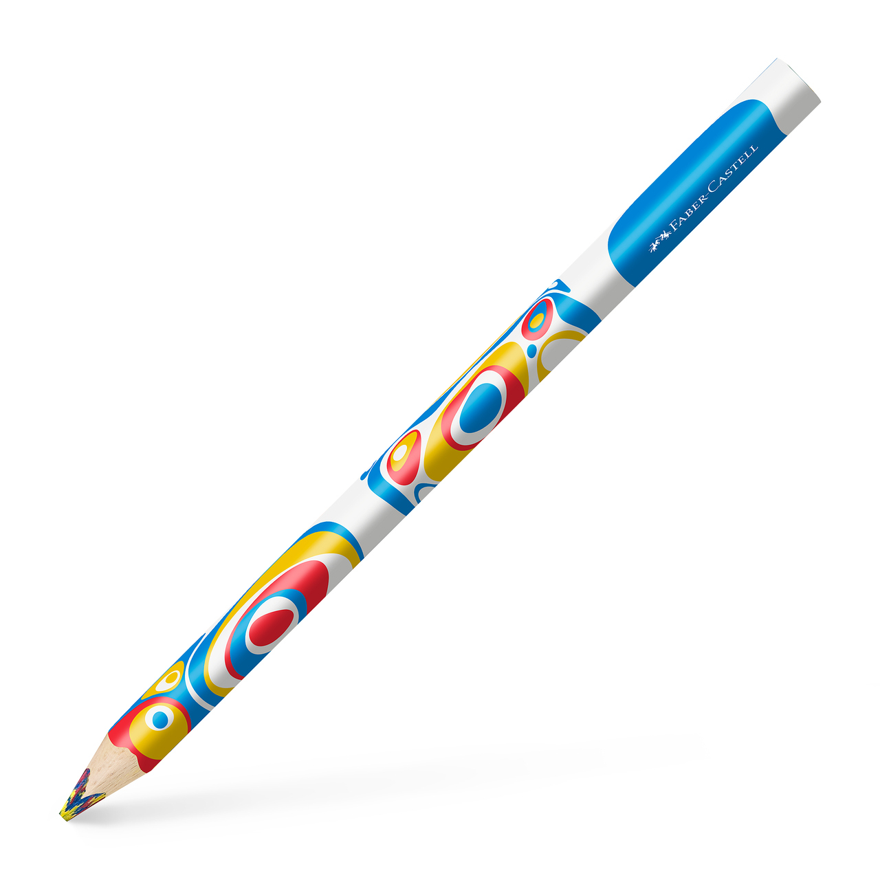 Creion Colorat Jumbo Multicolor Rosu-albastru-galben Faber-castell