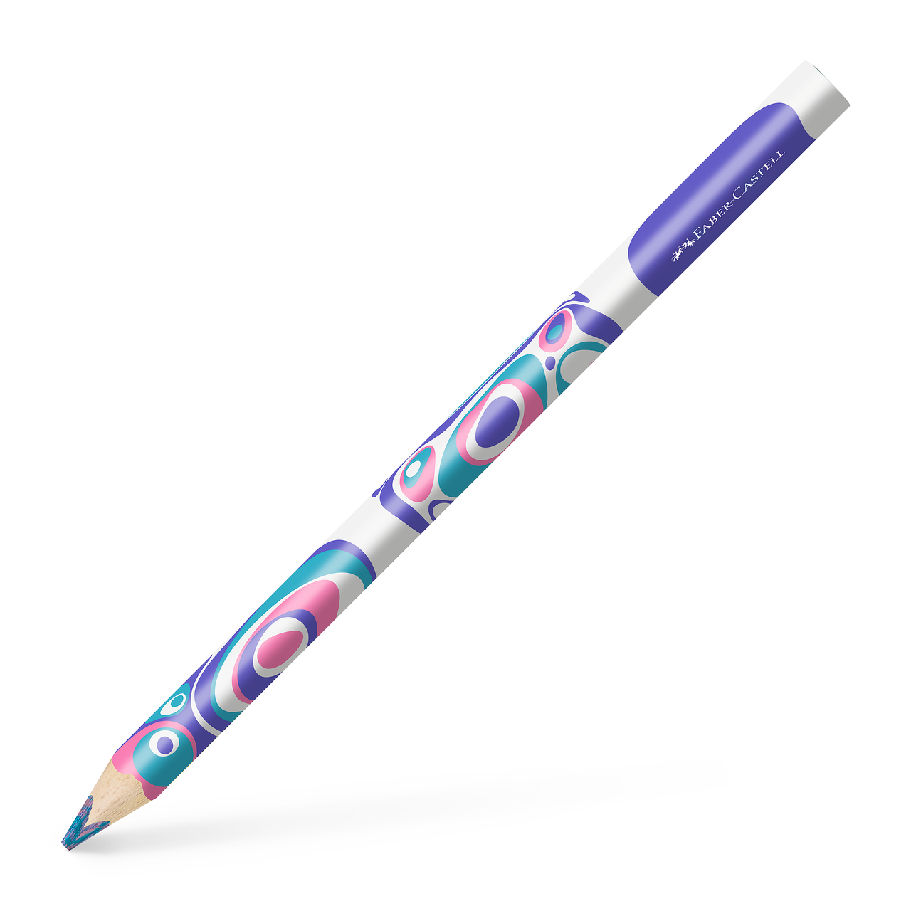 Creion Colorat Jumbo Multicolor Turcoaz-roz-lila Faber-castell