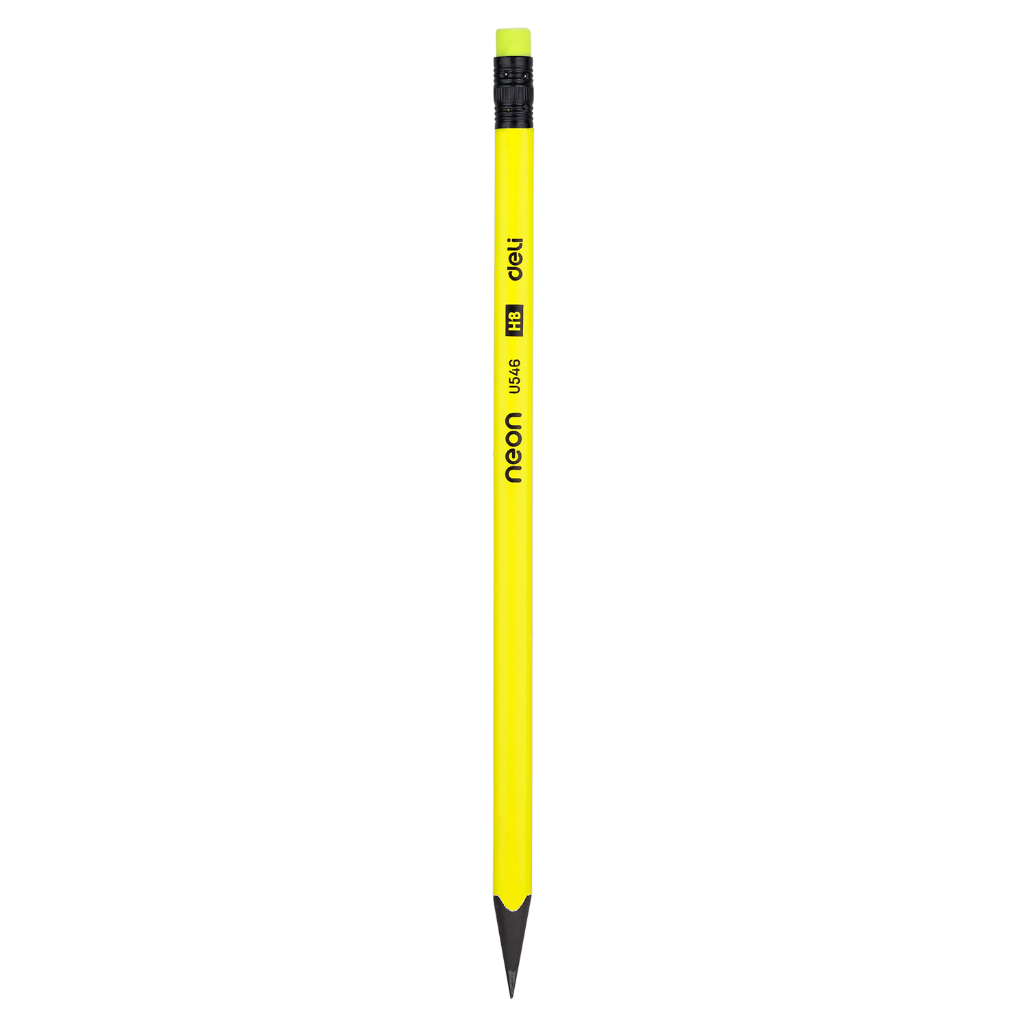 Creion Grafit Cu Guma Fara Lemn Hb Neon Deli