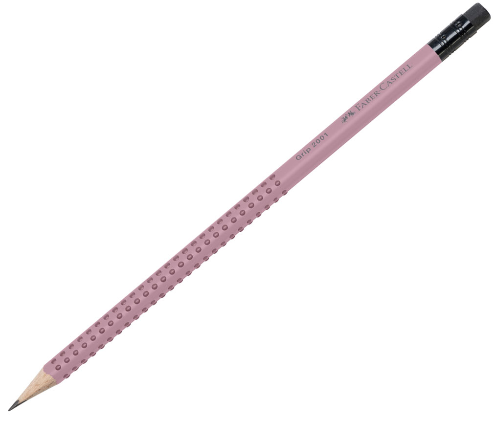 Creion Grafit B Cu Guma Grip 2001 Rose 2022 Faber-castell