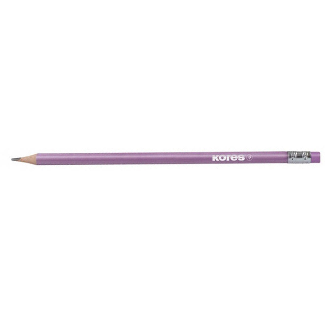 Creion Grafit Hb Cu Guma Metalic 6/Set Kores