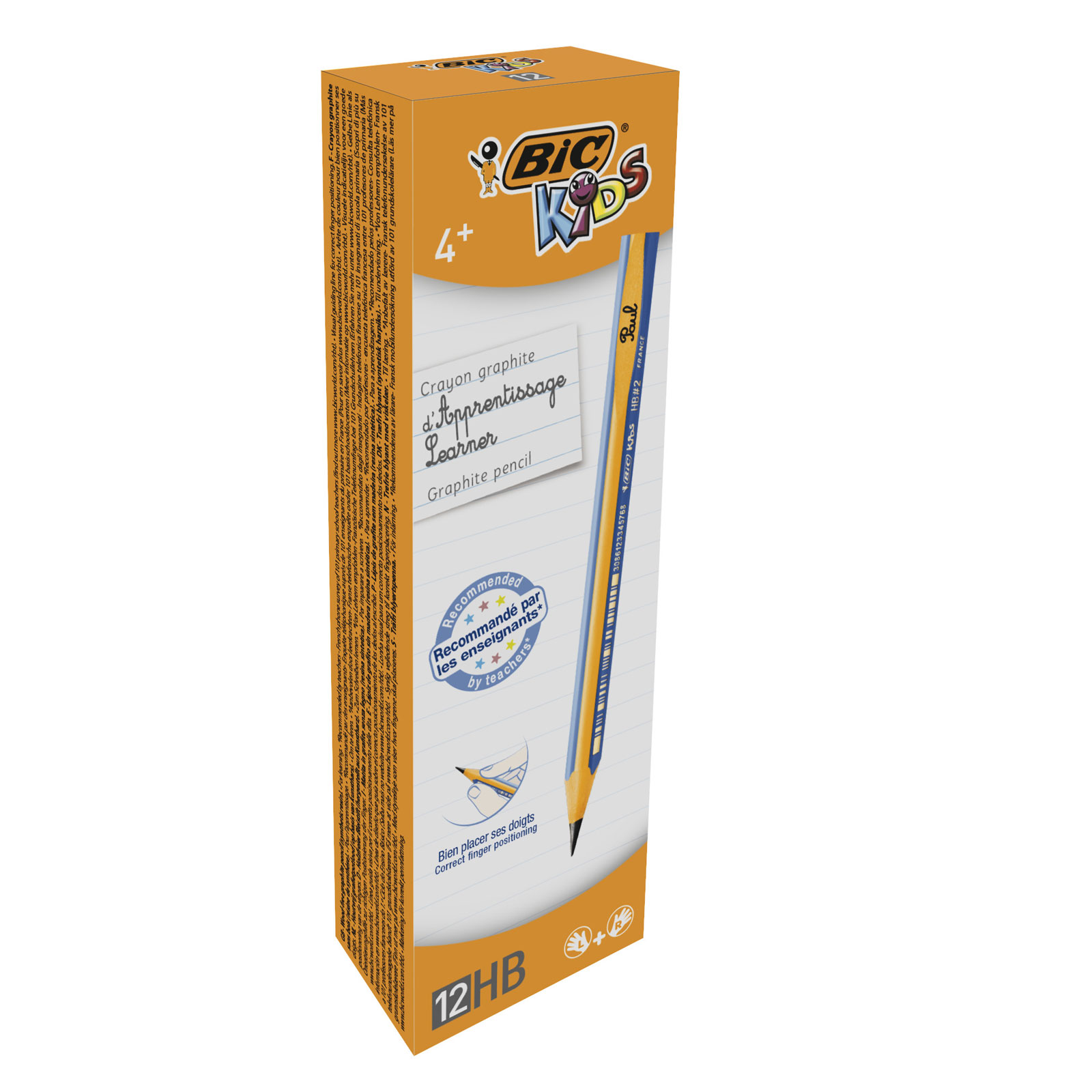 Creion Grafit Hb Fara Guma Evolution Kids 12/Cut Bic