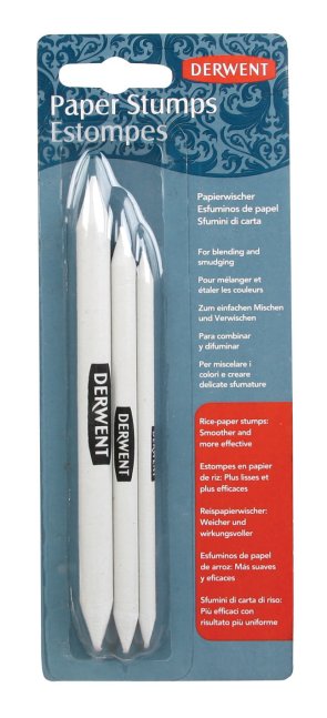 Creion Pentru Amestec Si Estompare Alb 3/Set Derwent Academy Professional