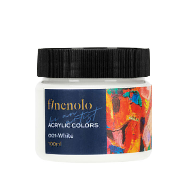 Culori Acrilice 100ML Alb Finenolo Deli