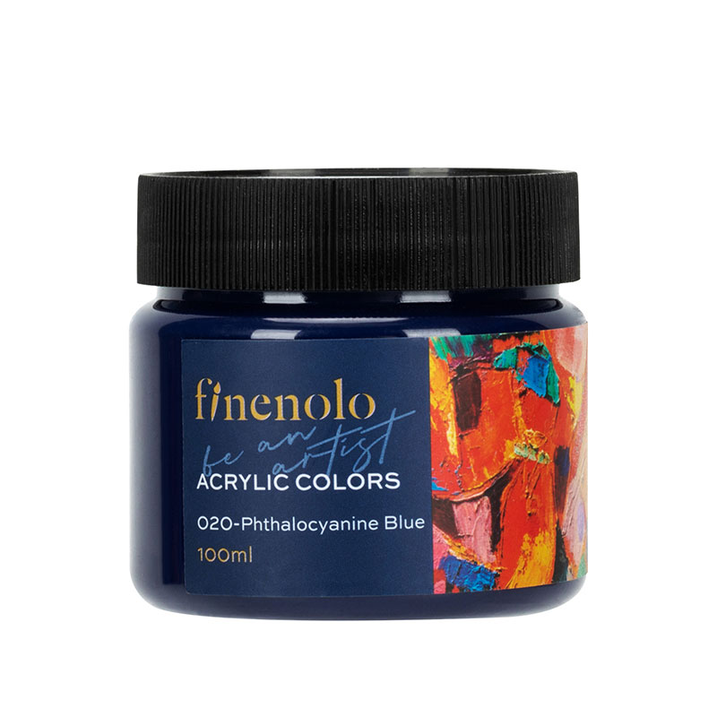 Culori Acrilice 100ML Albastru Phtalo Finenolo Deli